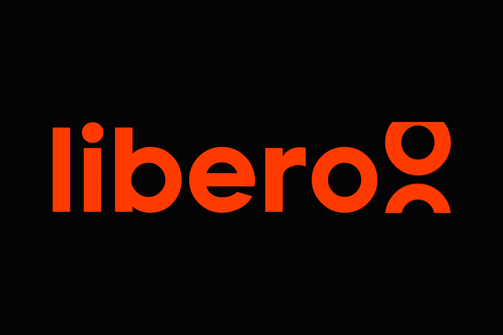 Logo animatie voor Liberoo boekhouders. De laatste 'o' draait als een cijferrad.